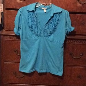 Tops - Turquoise Blouse size extra-large Tops - Turquoise Blouse size extra-large